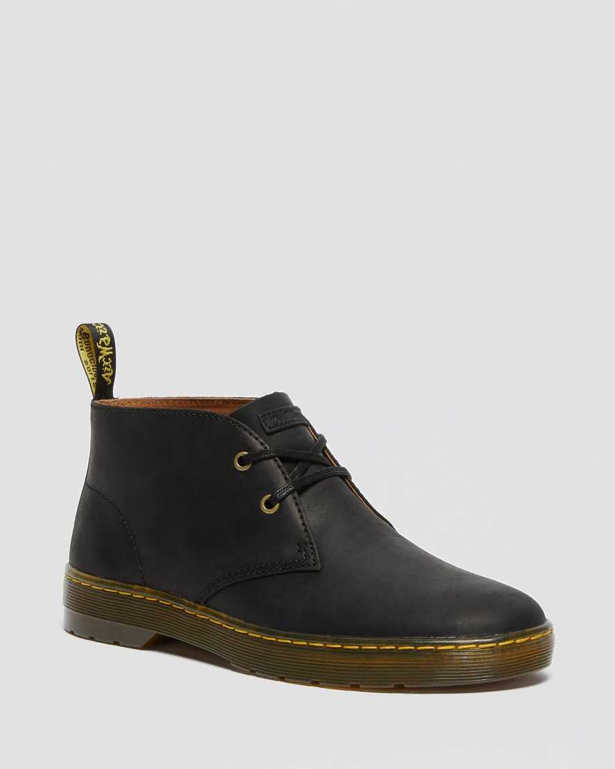 Dr. Martens Cabrillo Wyoming Deri Erkek Desert Bot - Bot Siyah |IOPYJ9364|